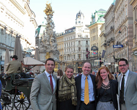 Vis team in Vienna on the Graben
