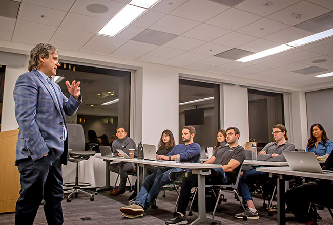 Professor Tiller teaching