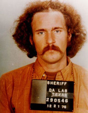 Adams after his arrest in 1976.