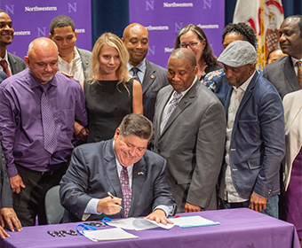 Governor Pritzker at Northwestern Law